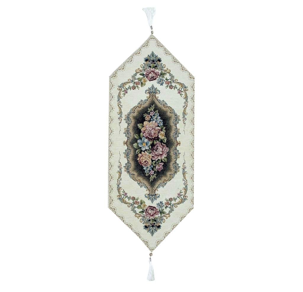 35X90-ecru Τραβέρσα 35Χ90 Δαμάσκο-Βελούδο εκρού - Image 1