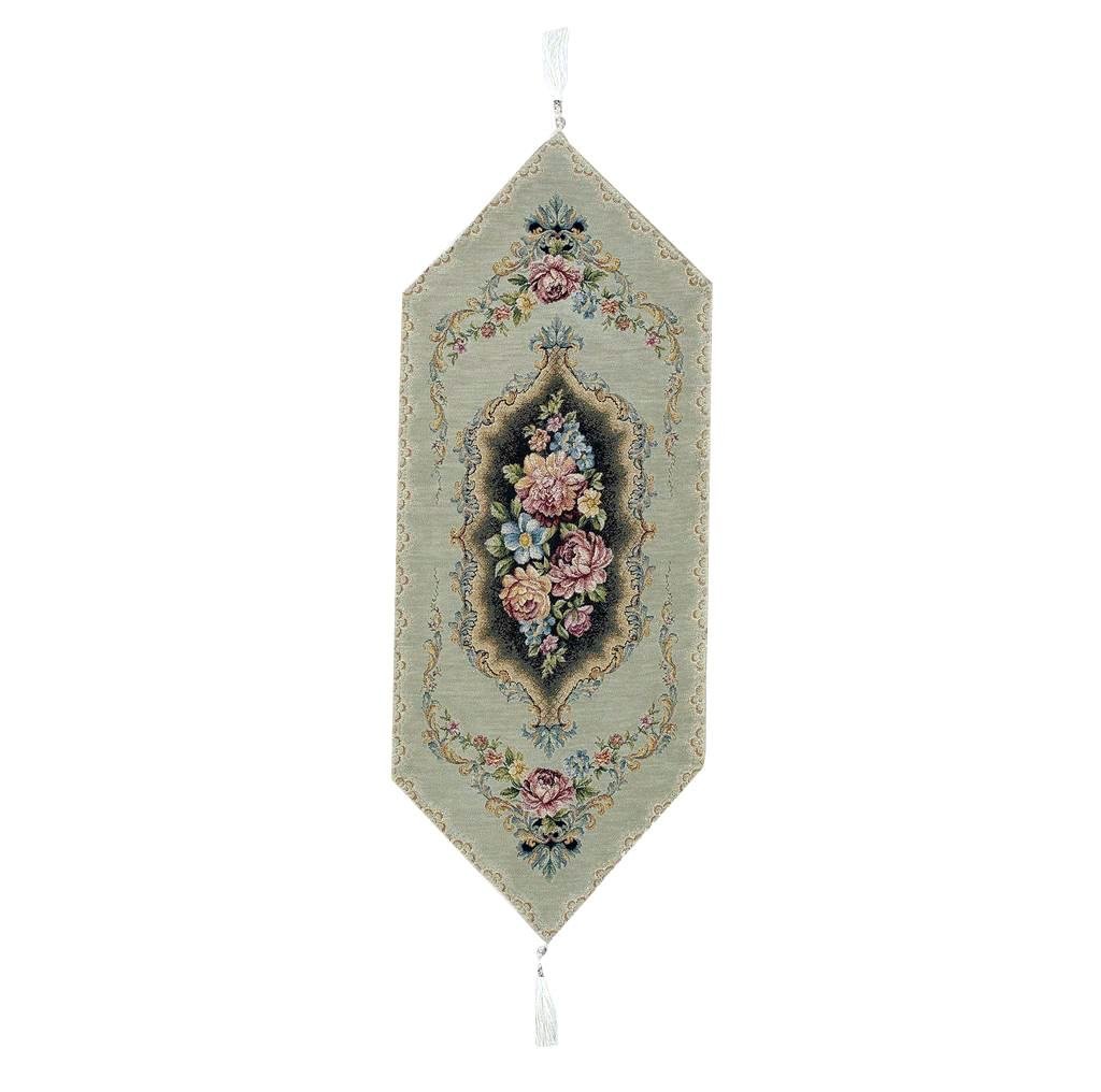 35X90-menta Τραβέρσα 35Χ90 Δαμάσκο Βελούδο μέντα - Image 1