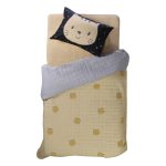 Κουβερλί Μονό 180×220 Nef Nef Cute Cat Yellow