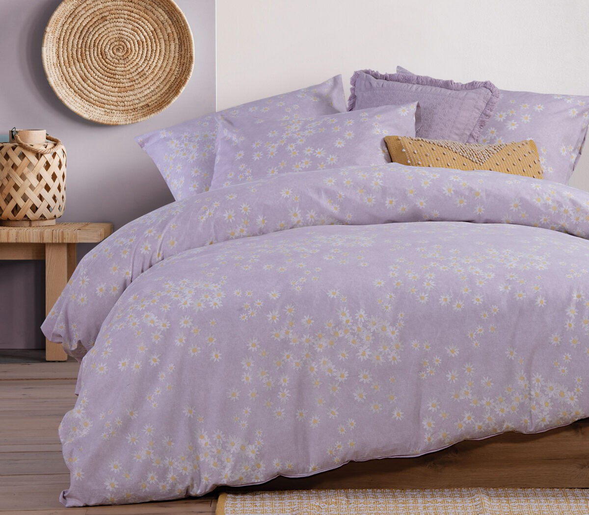 Σετ Σεντόνια Μονά 170×270 Nef Nef Daisario Lilac