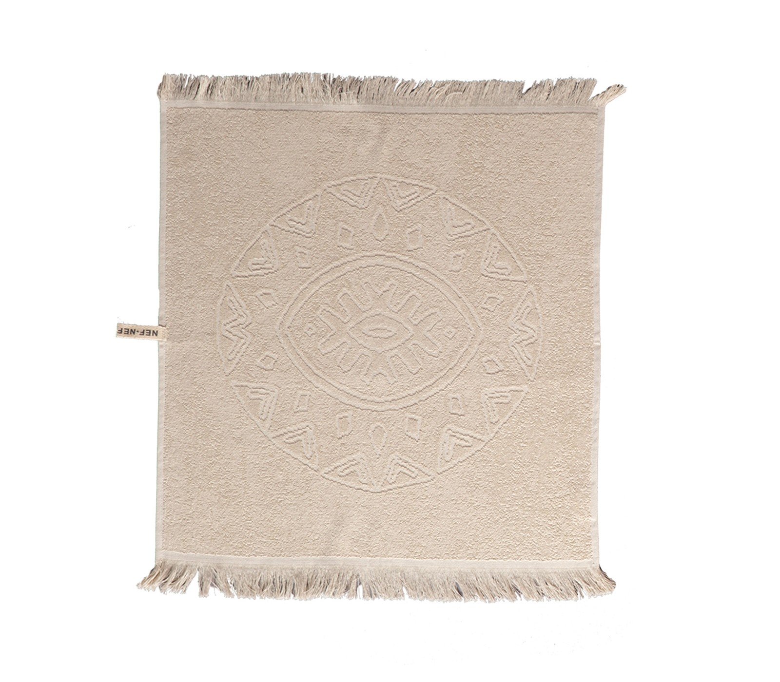 5205495517711 Πετσέτα Κουζίνας Φροτέ 50×50 Nef Nef Clover Beige - Image 1