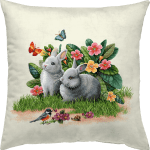 Πασχαλινή Διακοσμητική Μαξιλαροθήκη 45x45 Vassiliadis Kiss 1180Y