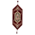 Τραβέρσα 35Χ90 Δαμάσκο-Βελούδο μπορντό