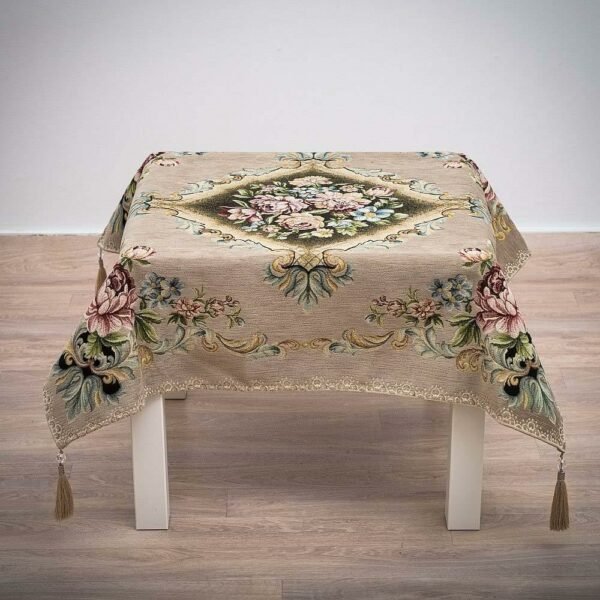 Καρέ 95Χ95 Δαμάσκο Βελούδο μπεζ