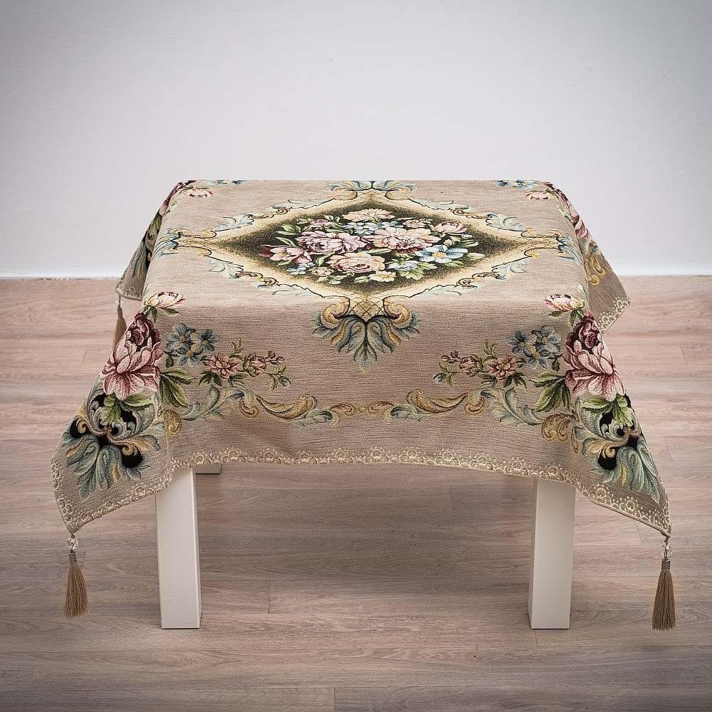 kare-dam-veloudo-bez Καρέ 95Χ95 Δαμάσκο Βελούδο μπεζ - Image 1