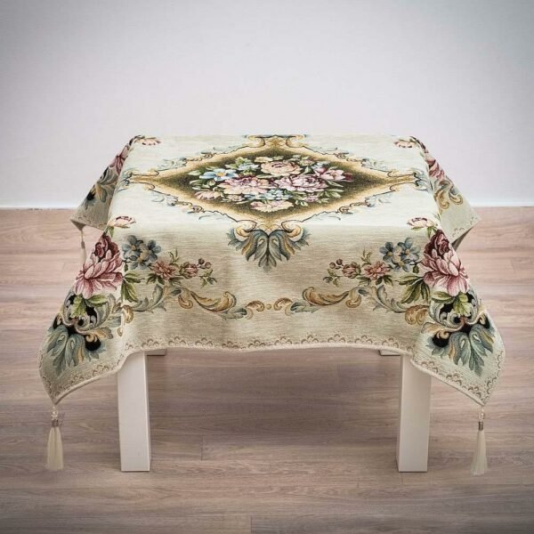 Καρέ 95Χ95 Δαμάσκο Βελούδο μέντα