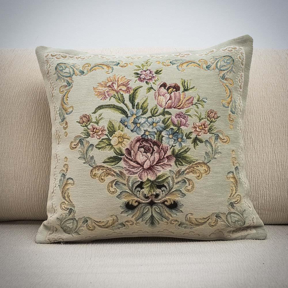 maxilari-dam-veloudo-apalo-fistiki Μαξιλαροθήκη 45Χ45 Δαμάσκο Βελούδο μέντα - Image 1