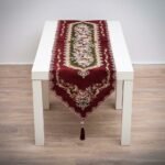 Τραβέρσα 35Χ170 Δαμάσκο-Βελούδο μπορντό