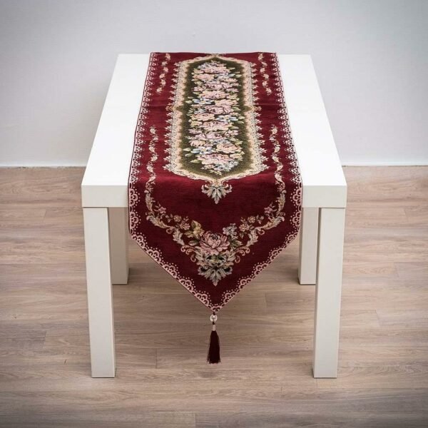 Τραβέρσα 35Χ170 Δαμάσκο-Βελούδο μπορντό