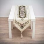 Τραβέρσα 35Χ170 Δαμάσκο-Βελούδο εκρού