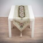 Τραβέρσα 35Χ140 Δαμάσκο Βελούδο μέντα