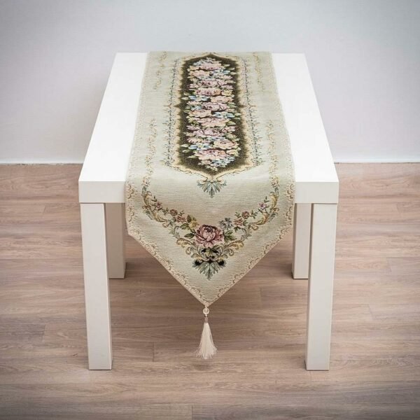 Τραβέρσα 35Χ170 Δαμάσκο Βελούδο μέντα