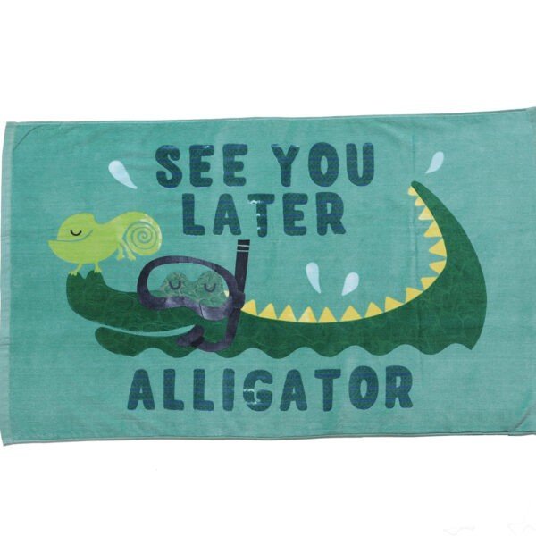 Παιδική Πετσέτα Θαλάσσης 70x120 Nef Nef Crocodile Green