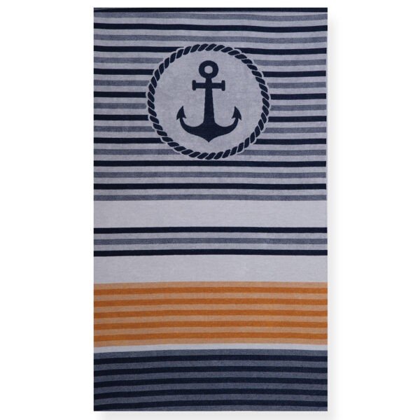 Πετσέτα Θαλάσσης 100x180 Nef Nef Captain Black-Yellow