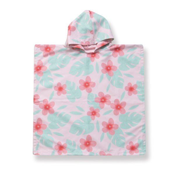 Παιδικό Πόντσο 60x60 Nef Nef Tropical Girl Pink