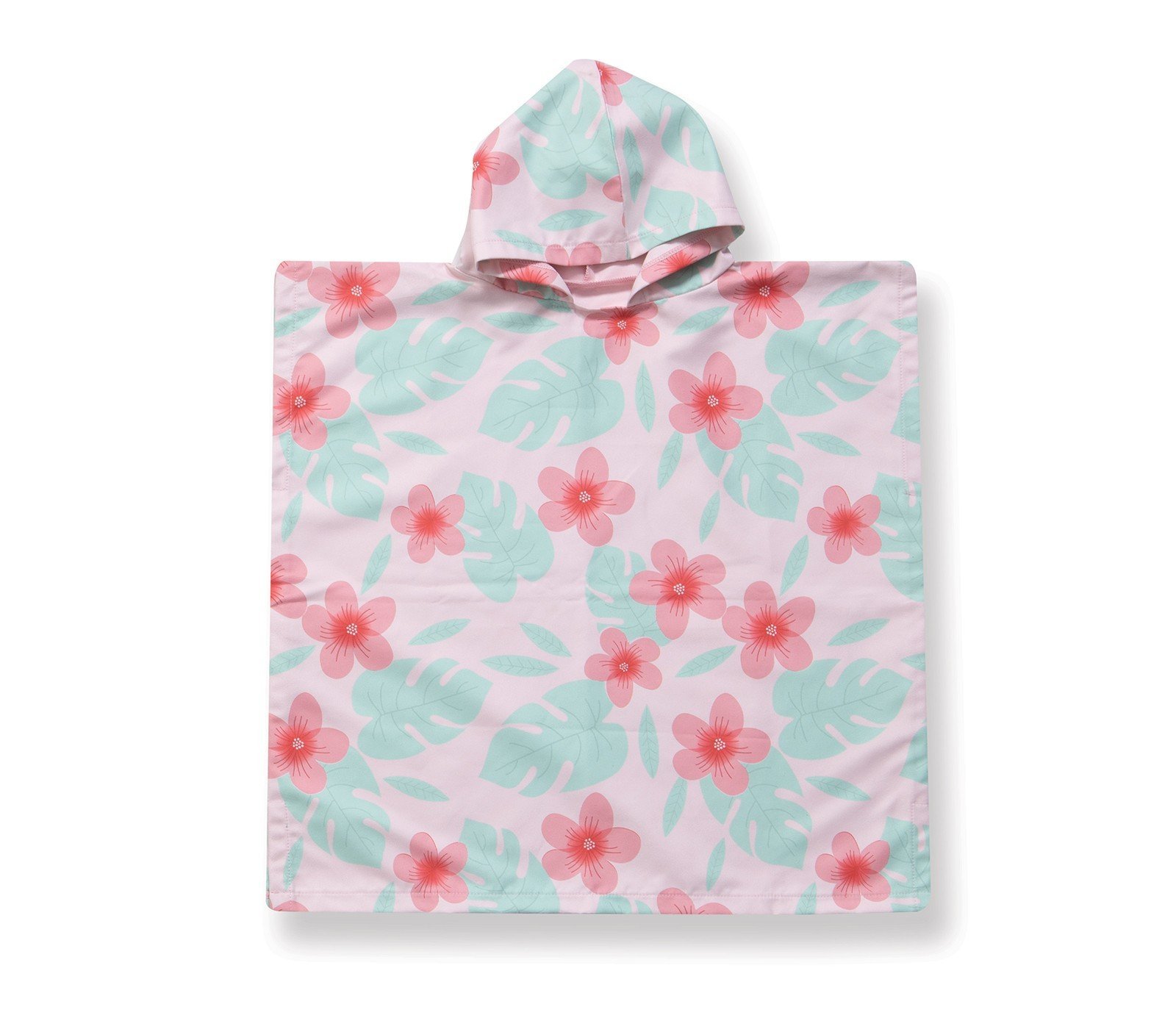 5205495524610 Παιδικό Πόντσο 60x60 Nef Nef Tropical Girl Pink - Image 1
