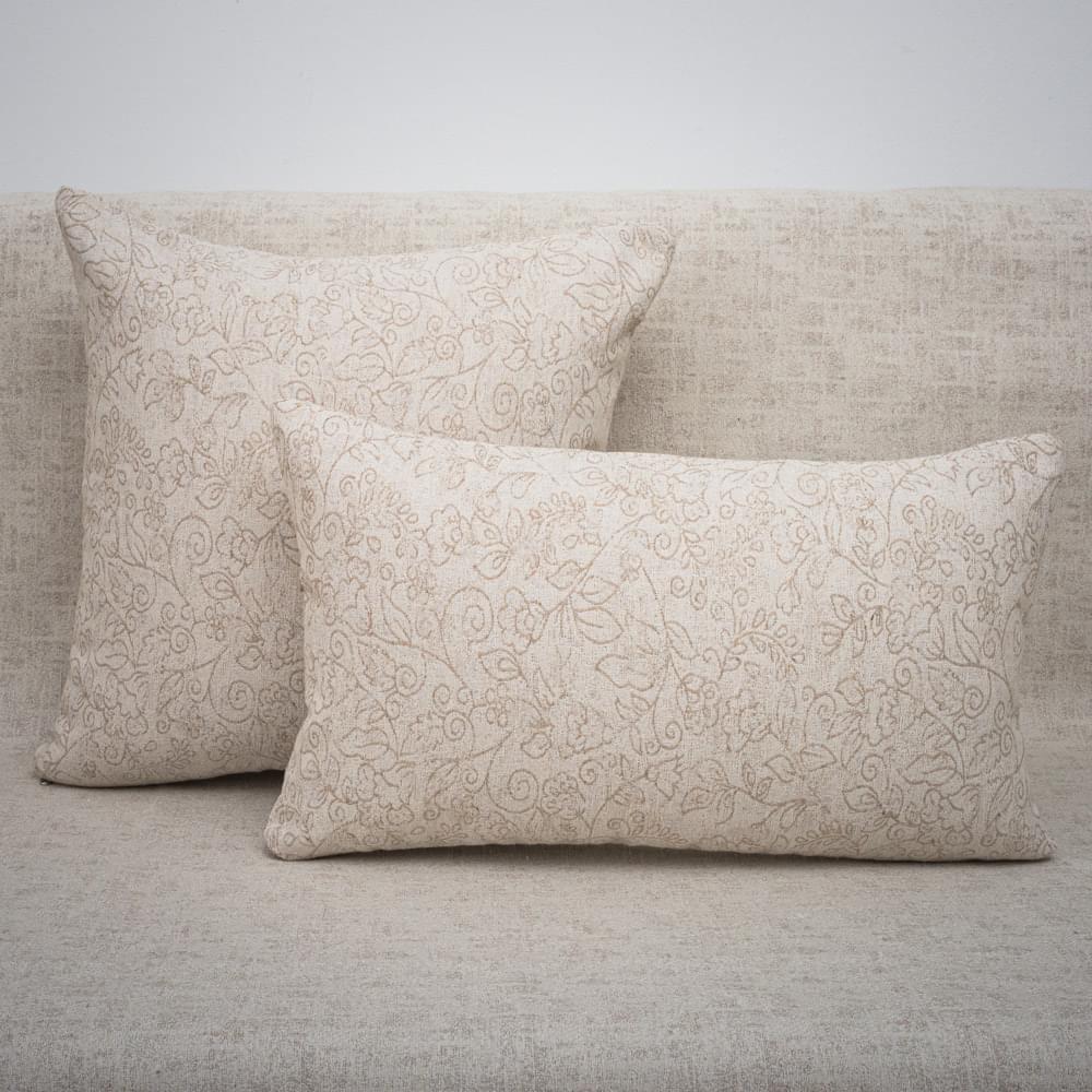 Kelly-Μπεζ-45Χ45-_-30Χ50 Διακοσμητική Μαξιλαροθήκη 39X39 Gaitano Kelly Μπεζ - Image 1