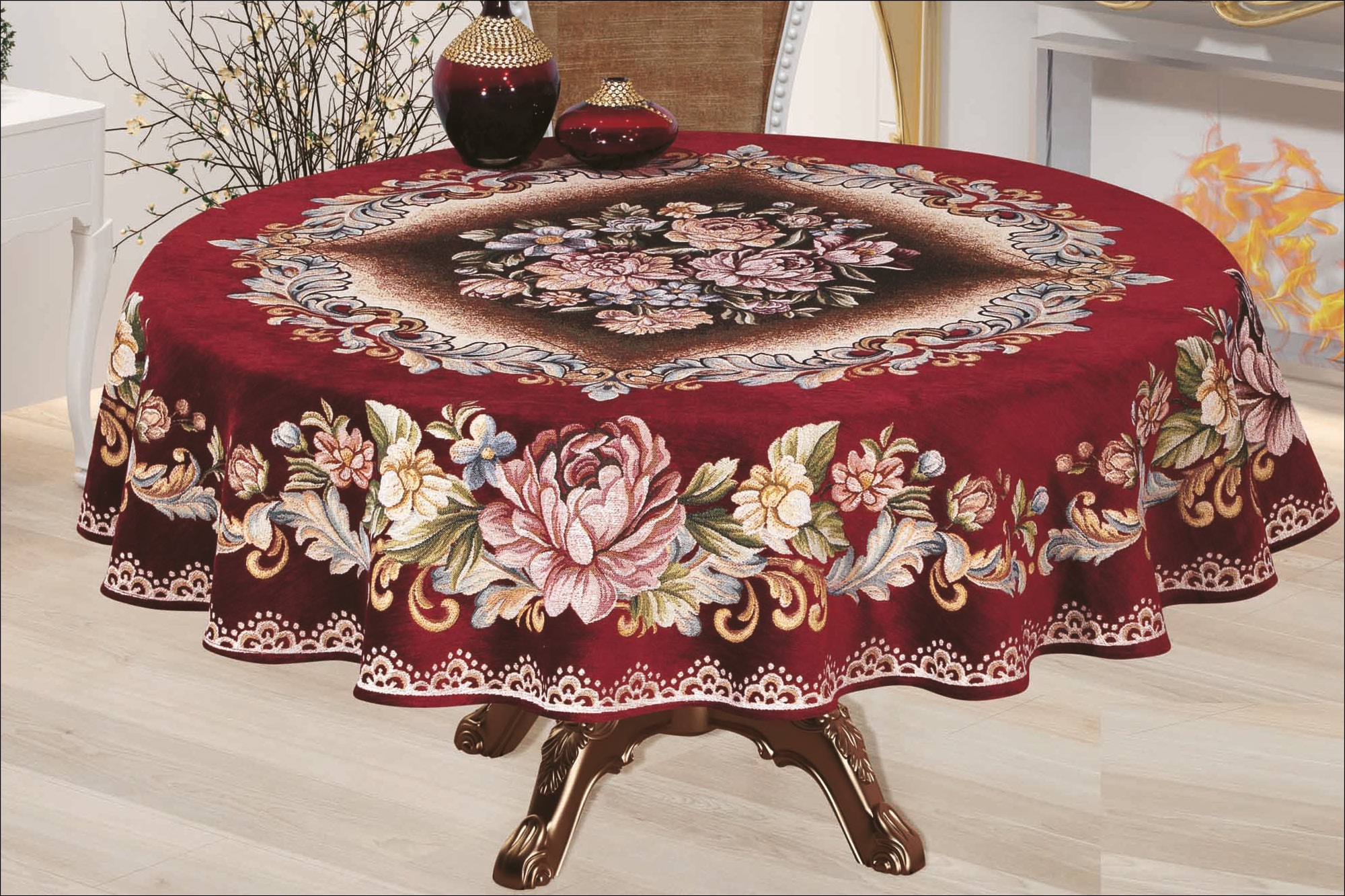 ροτόντα-δαμάσκο-βελούδο-μπορντό Ροτόντα Ø160 Βελούδο-Δαμάσκο μπορντό - Image 1