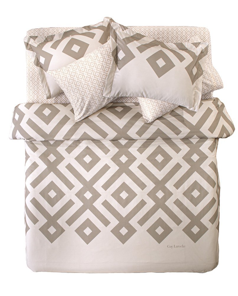 1112030222004 Παπλωματοθήκη Υπέρδιπλη 225×245 Guy Laroche Suede Elements Natural - Image 1