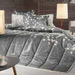 Παπλωματοθήκη Υπέρδιπλη 225×245 Guy Laroche Suede Emilia Charcoal