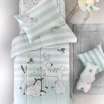 Παπλωματοθήκη Μονή 165×225 Guy Laroche Suede Kids Forest Mist