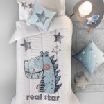 Κουβερλί Μονό 160×230 Guy Laroche Suede Kids Orin Sky