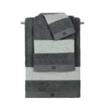 Σετ Πετσέτες 3 Τεμαχίων Guy Laroche Emilia Anthracite-Aqua