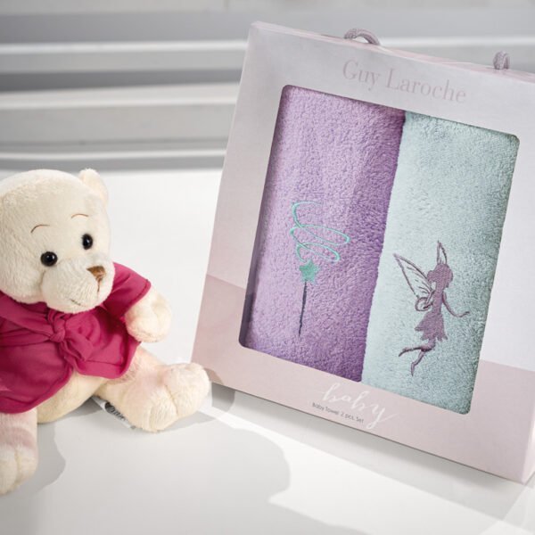 Σετ Πετσέτες 2 τεμαχίων 35x50 Guy Laroche Baby Towels Girls Set4