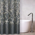 Κουρτίνα Μπάνιου 240×185 Αδιάβροχη Guy Laroche Emilia Charcoal