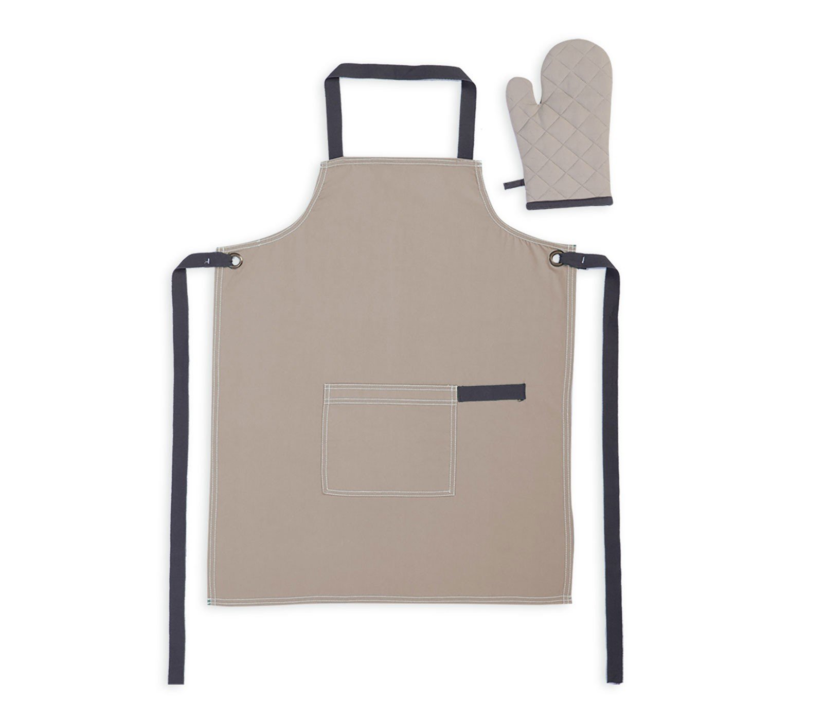 5205495529752 Σετ Ποδία & Γάντι Κουζίνας Nef Nef Perfetto Beige - Image 1