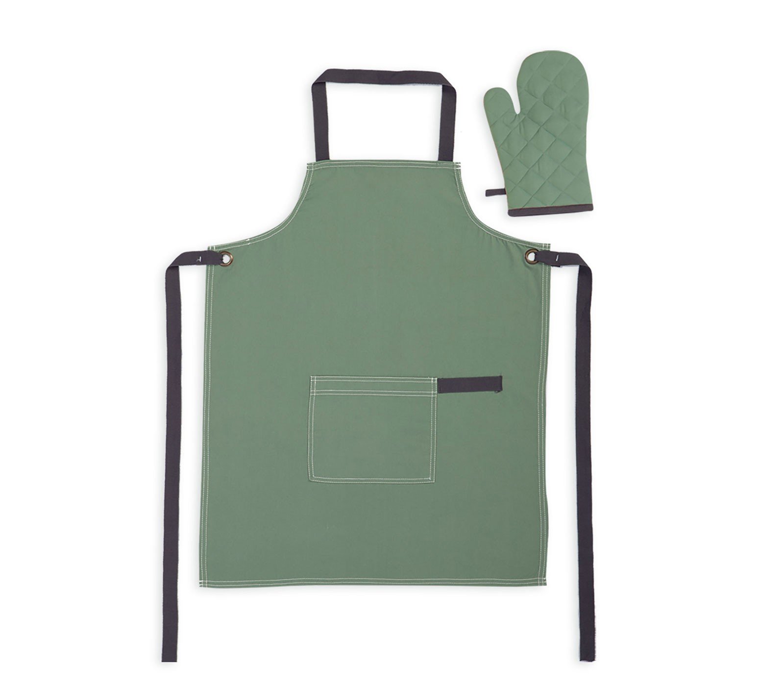5205495529776 Σετ Ποδία & Γάντι Κουζίνας Nef Nef Perfetto Green - Image 1