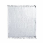 Πετσέτα Κουζίνας Φροτέ 50×50 Nef Nef Happy Hour Off White