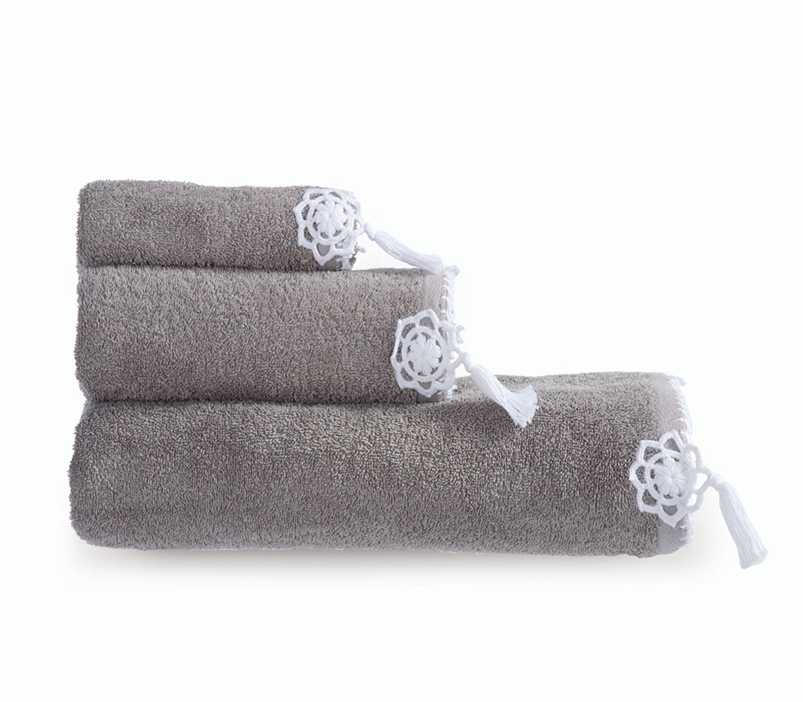5205495532356 Σετ Πετσέτες 3 Τεμαχίων Nef Nef Sandia Grey - Image 1