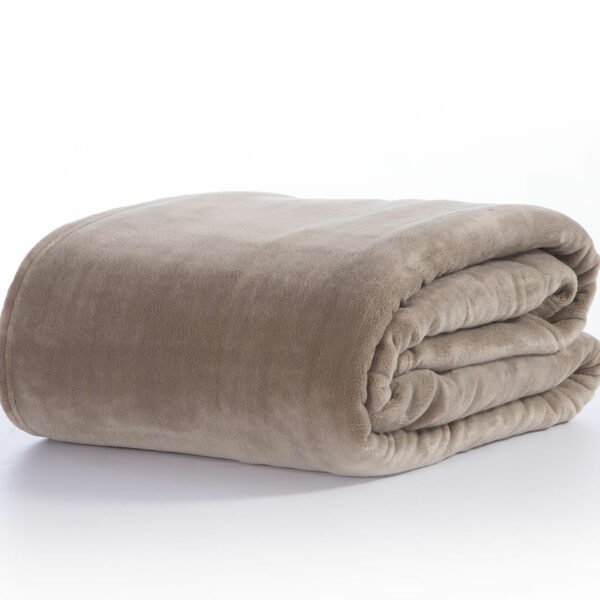 Κουβέρτα Fleece Υπέρδιπλη 220×240 Nef Nef Cosy Beige