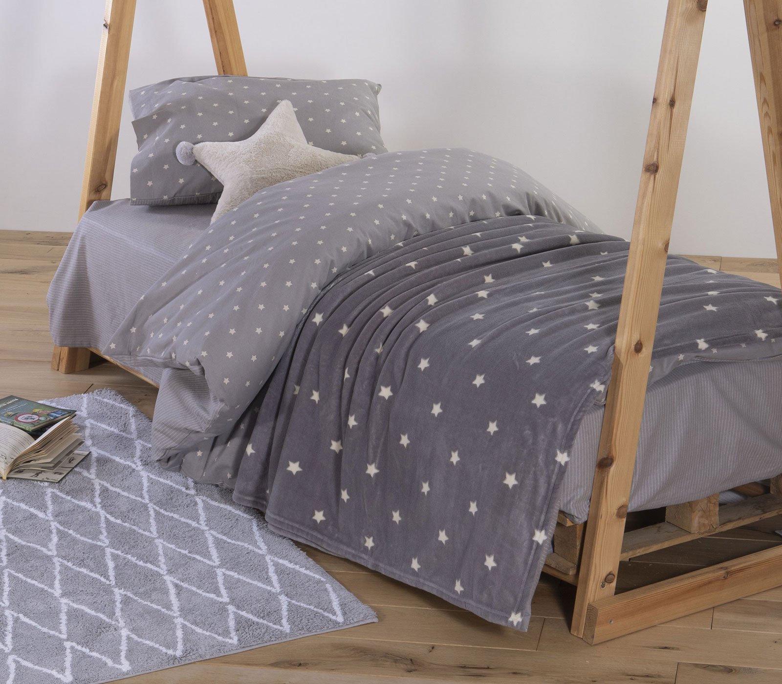 5205495533537 Κουβέρτα Fleece Μονή 160×220 Nef Nef Precious Grey - Image 1