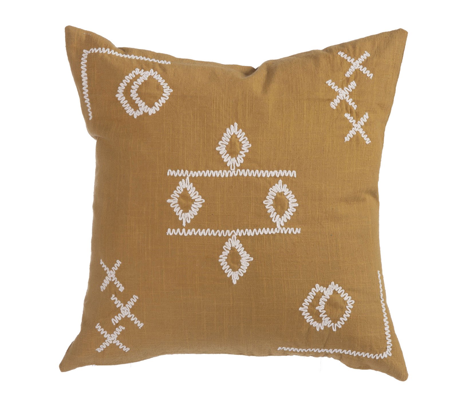 5205495534299 Μαξιλάρι Διακοσμητικό 45×45 Nef Nef Laoura Mustard - Image 1