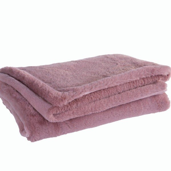 Βρεφική Κουβέρτα Fleece Αγκαλιάς 80×110 Nef Nef Rabbit Fur Hug Rose