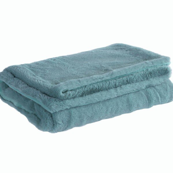 Βρεφική Κουβέρτα Fleece Αγκαλιάς 80×110 Nef Nef Rabbit Fur Hug Dusty Aqua