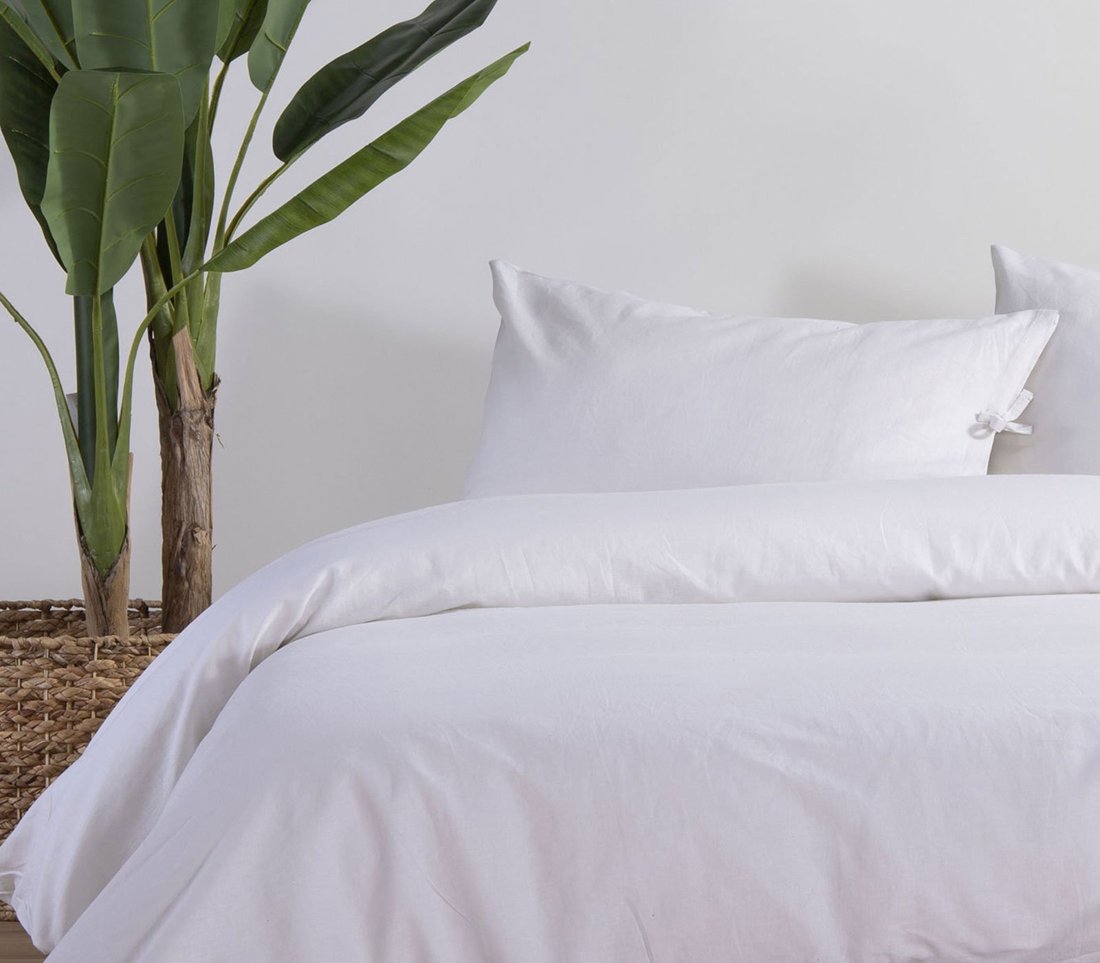 5205495535913 Σεντόνι Υπέρδιπλο 240×270 Nef Nef Cotton-Linen Ecru - Image 1