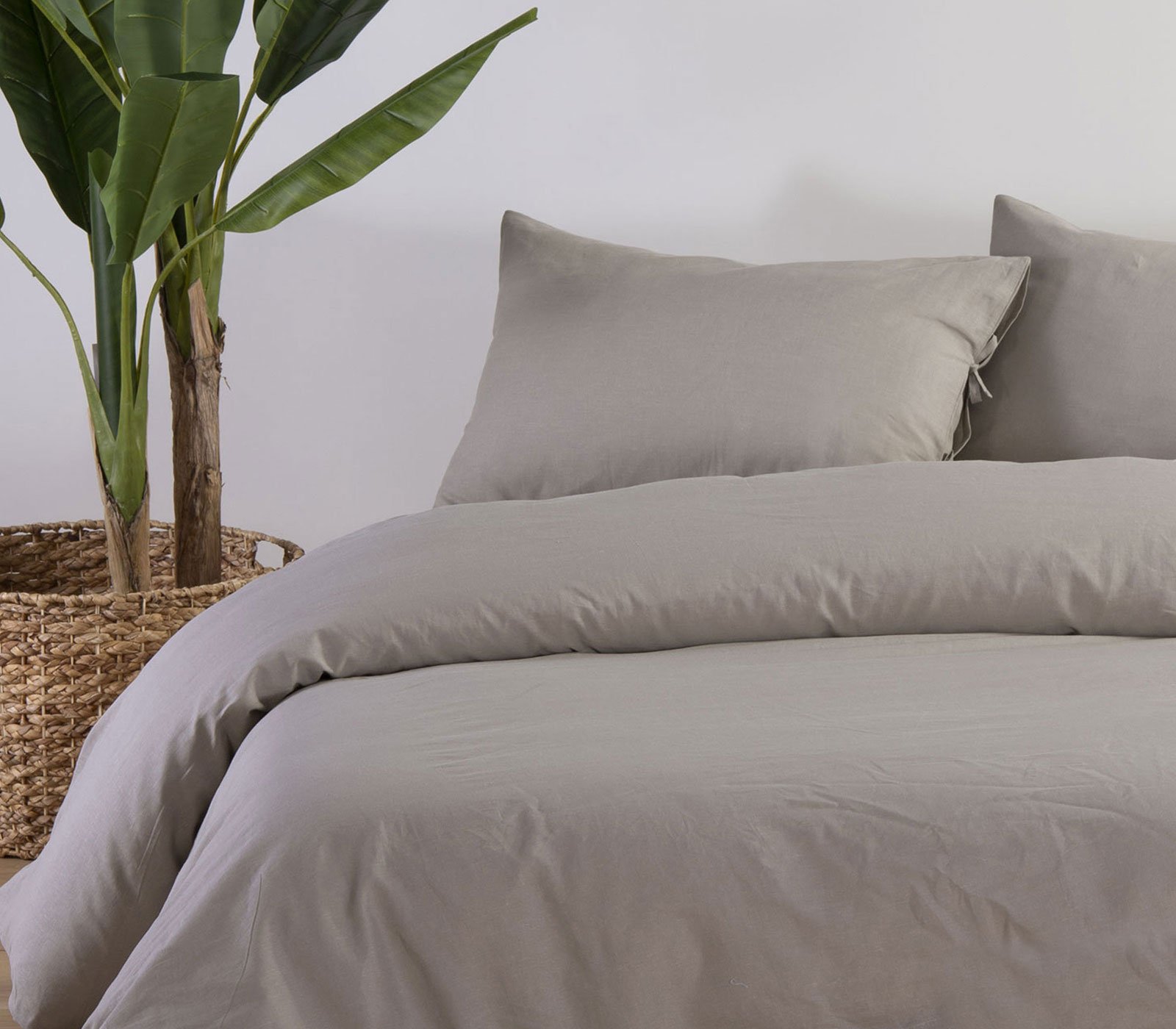 5205495535920 Σεντόνι Υπέρδιπλο 240×270 Nef Nef Cotton-Linen Beige - Image 1