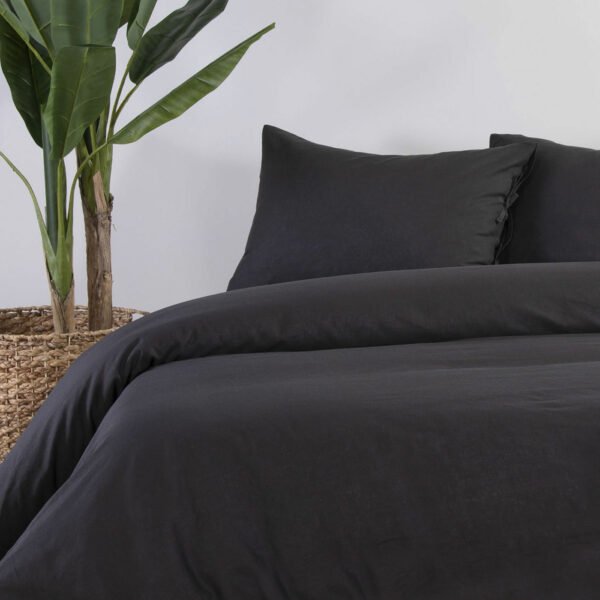 Σεντόνι King Size 270×280 Nef Nef Cotton-Linen Anthracite