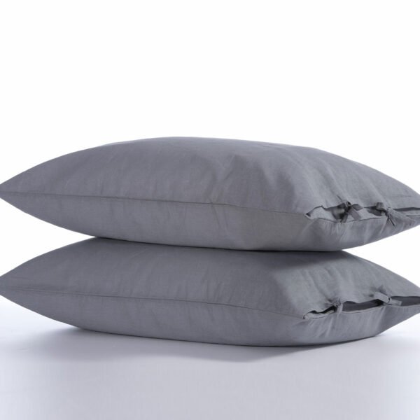 Ζεύγος Μαξιλαροθήκες 52×72 Nef Nef Cotton-Linen Grey