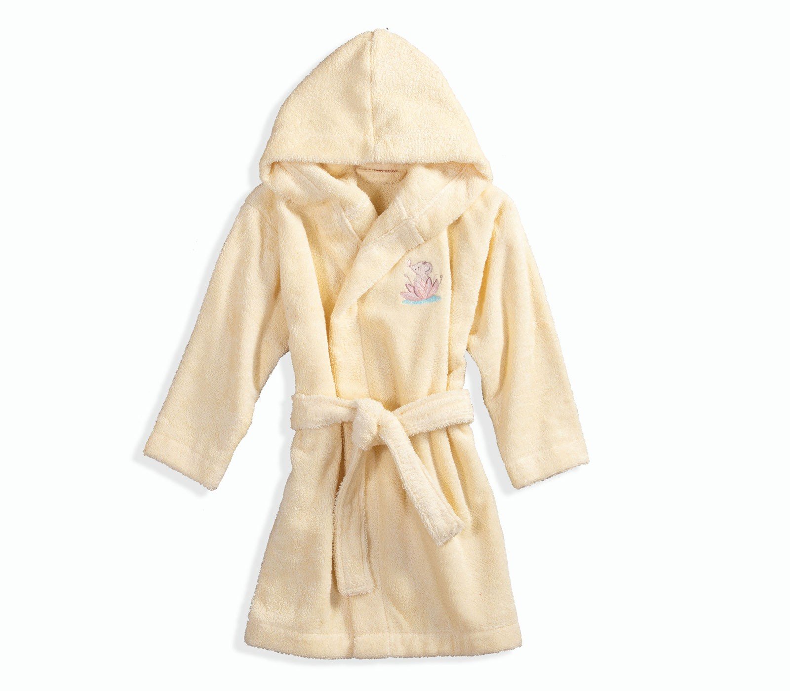 5205495538273 Βρεφικό Μπουρνούζι 0-2 Ετών Nef Nef Water Lilly Yellow - Image 1