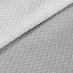 Κουβέρτα υπέρδιπλη Stripe ζακάρ Art 11172 230x270 Γκρι   Beauty Home - Image 2