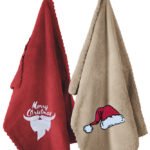 Σετ Χριστουγεννιάτικες Πετσέτες 2 Τεμαχίων 35×50 Guy Laroche Set 1