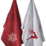 Σετ Χριστουγεννιάτικες Πετσέτες 2 Τεμαχίων 35×50 Guy Laroche Set 3