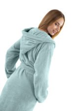 Μπουρνούζι Μακρύ Με Κουκούλα Guy Laroche Casual Sky - Image 2