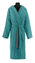 Μπουρνούζι Μακρύ Με Κουκούλα Guy Laroche Casual Petrol