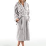 Μπουρνούζι Μακρύ Με Κουκούλα Guy Laroche Casual Silver