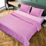 Ζεύγος μαξιλαροθήκες πουά JOY Art 1680 50x70 Μωβ   Beauty Home